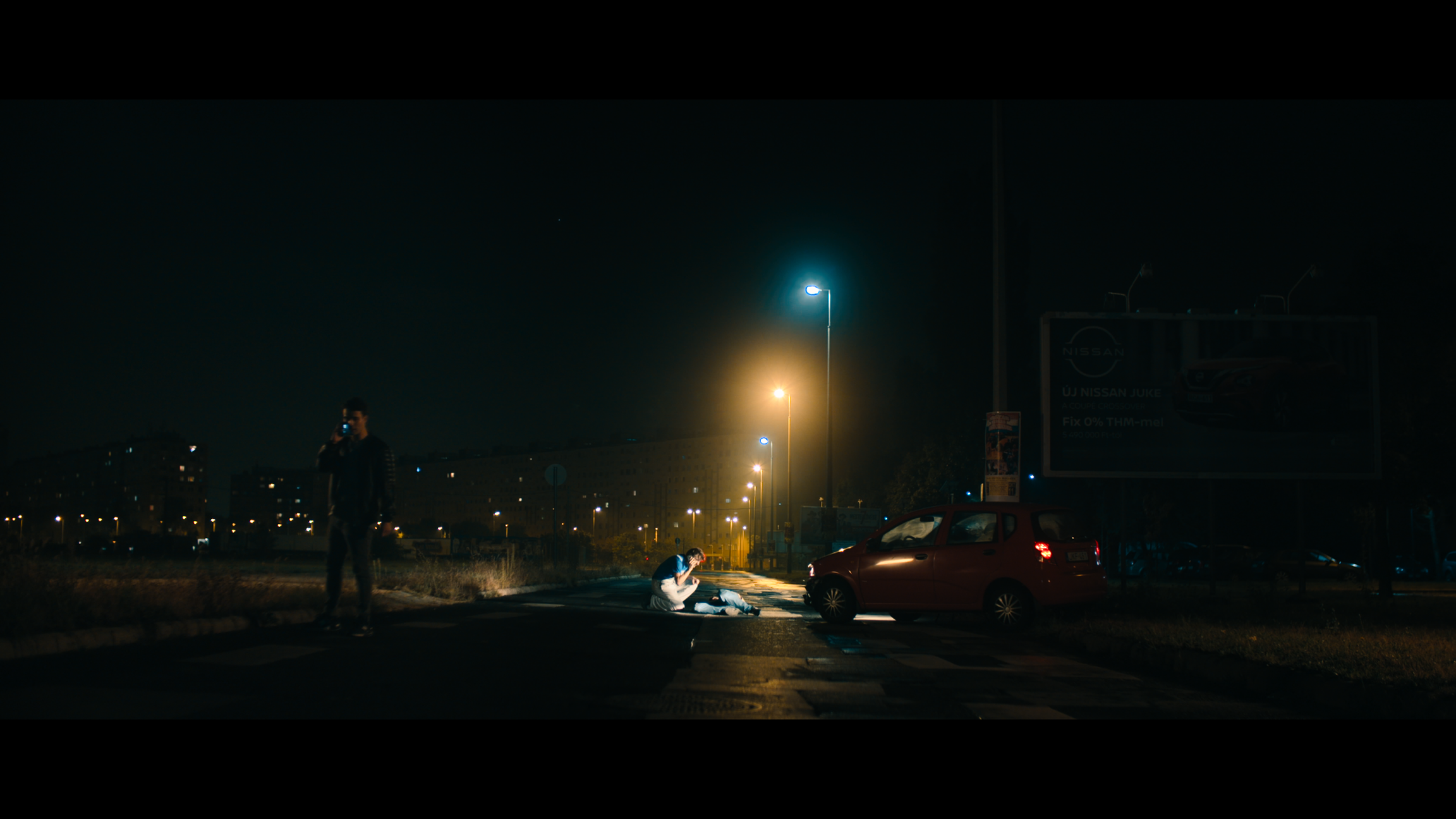 eszter galambos, Still from the movie Accident. Director: Bohdan Herkaliuk, Director of photography: Eszter Galambos, cast: Orbán Levente, colorist: Anna Stalter