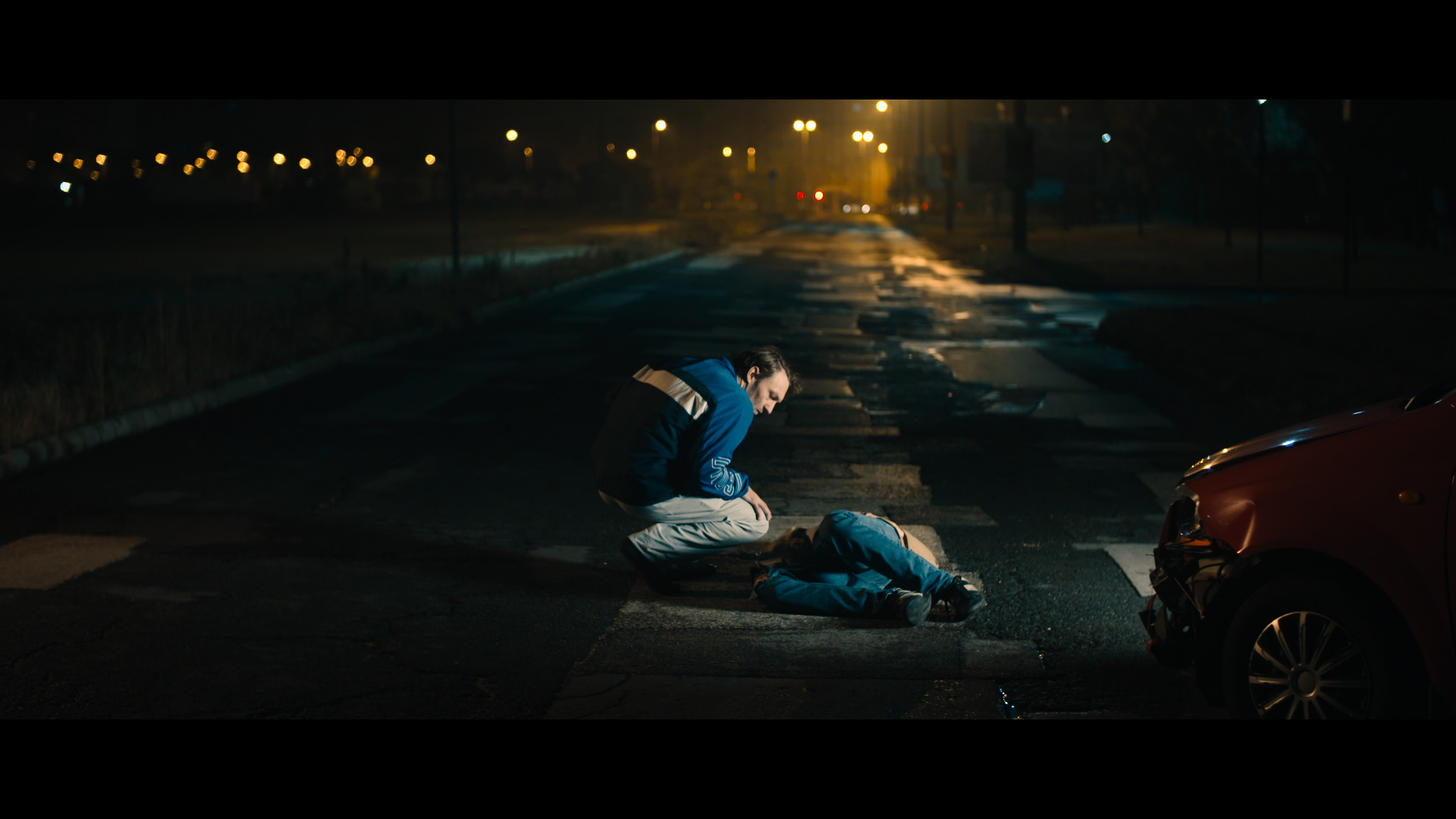 eszter galambos, Still from the movie Accident. Director: Bohdan Herkaliuk, Director of photography: Eszter Galambos, cast: Orbán Levente, colorist: Anna Stalte